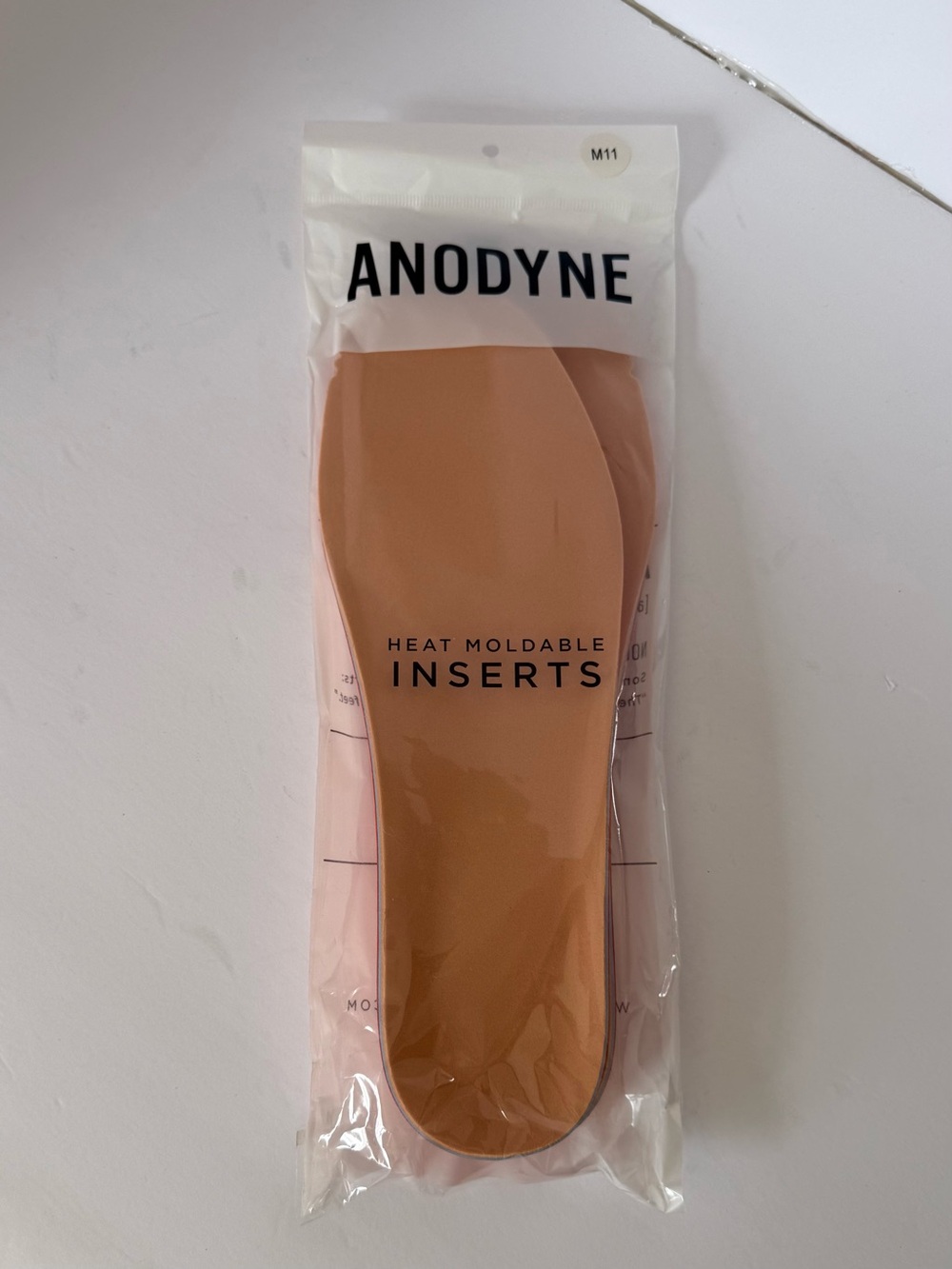 Anodyne Men’s Heat Moldable Insoles - Tan